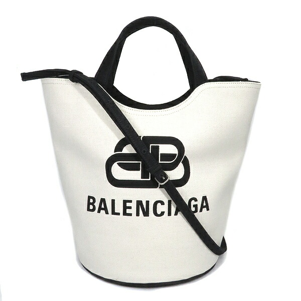 点2倍する バレンシアガ Balenciaga 2way御徒面子 Wave トートバッグ 綿織物ズック 自然 金具 レディース 書く袋 定番 一般受け 美品 中古 5 24 17折から ポイント復旧時 新品同然 バレンシアガ 2way トート 肩肉 キャンバス 白 下手人 送料無料