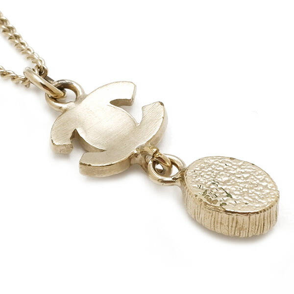 シャネル CHANEL ネックレス ココマーク スイング GP ラインストーン ...