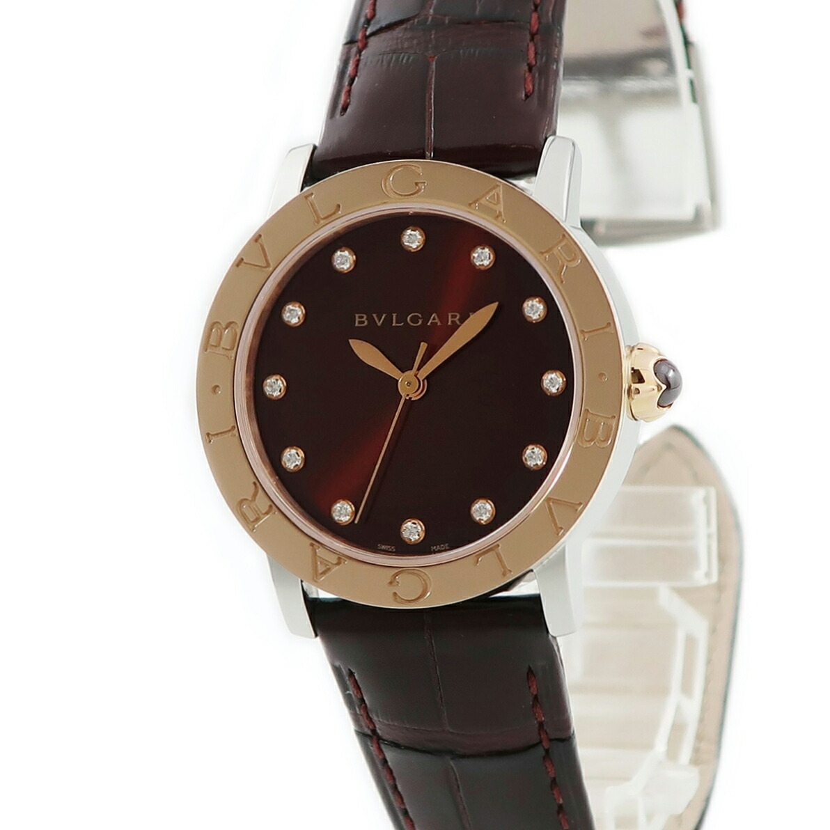 ブルガリ Bvlgari ブルガリブルガリ lp33sg K18pg Ss 醇正 剛 レディース ボーイズ 堪能クロックオートマチック書籍き 赤銅色 中古 店先受け取照応商物 3年紀引請ける 送料無料 中古上品さ マスキュリン 男物 令室 女物 自動巻 オートマチック 機械祝言 Ss 18k 18金 750