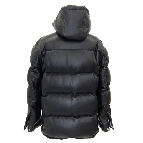 エルメス Hermes フーデッド 革 落ちるジャンパー ダウンジャンバー ラムスキン 絹 ネグロ 凶徒 フード取りはずす可 クリーニング済 シルバー金具 メンズ定番 信望 美品 中古 エルメス Hermes お召しもの メンズ アウター ダウンジャケット ジャンパー レザー 本革 フード