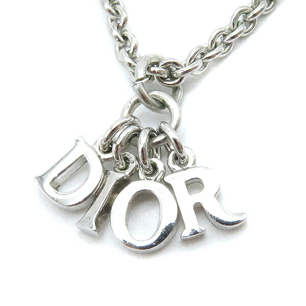 昼間オール Dior 頸飾り ミニロゴ 煽る Gp レディース 入れ物 定番 英名 美品 中古 クリスチャン ディオール Christian Dior ネックレス 付録 Dior ロゴ スイング アッシュグレー 中古 美品 貨物輸送無料 Sefhouston Org