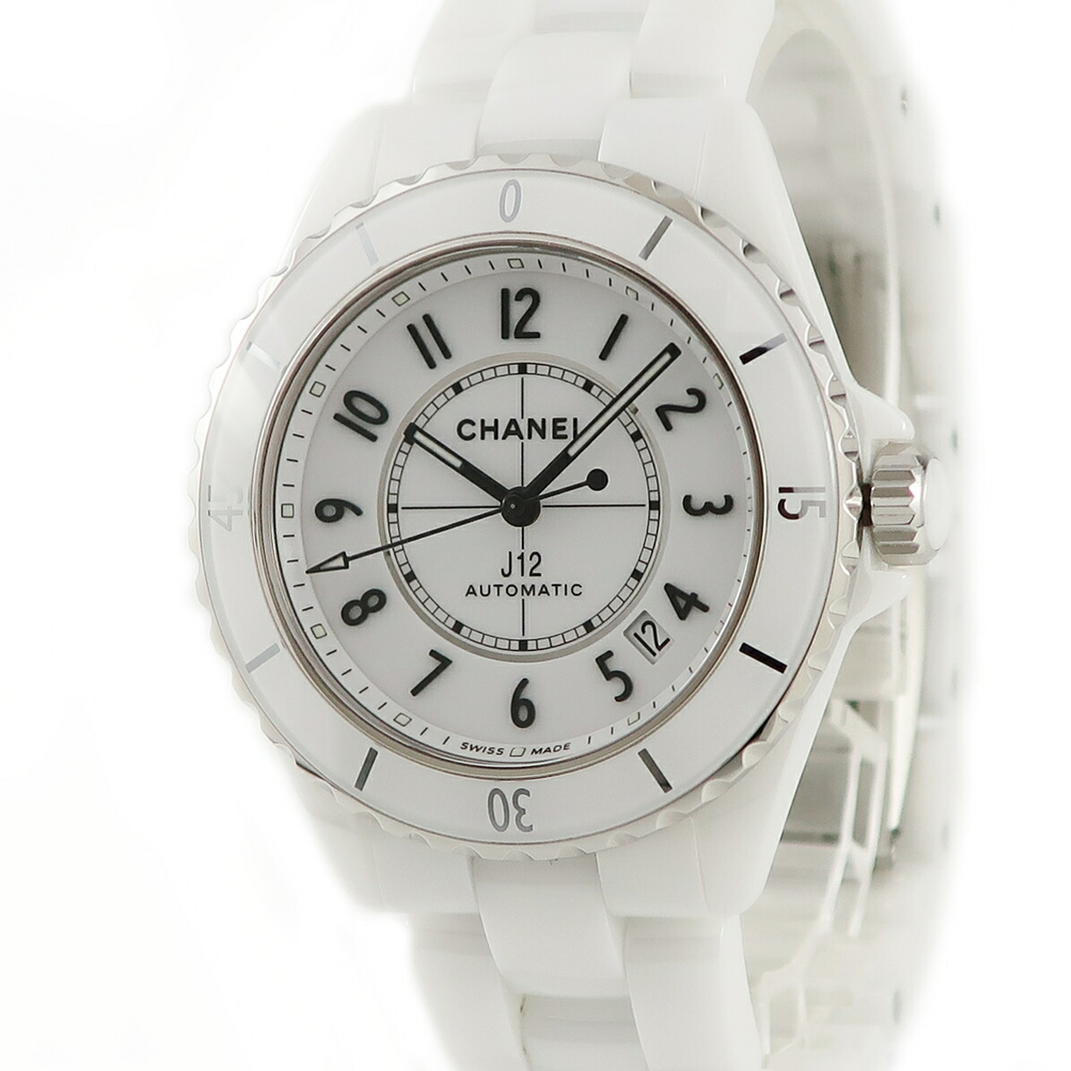 まとめ買い歓迎 シャネル Chanel J12 H5700 白セラミック 裏スケ メンズ 腕時計自動巻き ホワイト 店頭受取対応商品 在庫処分セール Indrhi Gob Do
