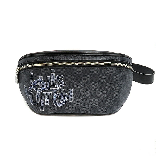 ルイヴィトン Louisvuitton ウエストバッグ バムバッグ ロゴ ノワール ウエストポーチ ボディバッグ ss シルバー金具 N メンズ 定番 人気 美品 保存袋 中古 Psicologosancora Es