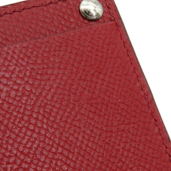 エルメス Hermes チュウチュウ セリエ パスケース カードケース ヴォーエプソン 赤 赤 シルバー金具 刻印 メンズ レディース ユニセックス 箱 定番 人気 美品 中古 Butlerchimneys Com