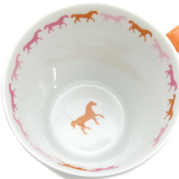 エルメス Hermes カヴァル 色彩 マグセット マグカップ 陶磁器 白み 桜 オレンジ色であること 白 水色 ブルー メンズ レディース ユニ同衾 函 定番 英名 美優美さ 中古 Silk Music Com