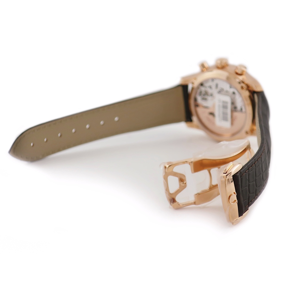 オメガ OMEGA デ クロノグラフ 腕時計自動巻き 未使用 ヴィル シルバー K18RG無垢 アワービジョン CO-AXIAL メンズ メンズ腕時計 