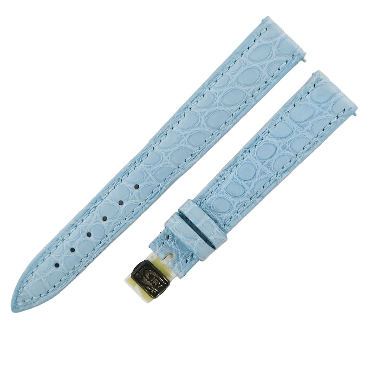 ＼ポイント10倍 &最大5万円割引クーポン4/4 20時から／ フランクミュラー FRANCK MULLER トノウカーベックス 1752 クロコバンド 未使用 純正 ショート マット 14mm ブルー レディース 腕時計 【中古】