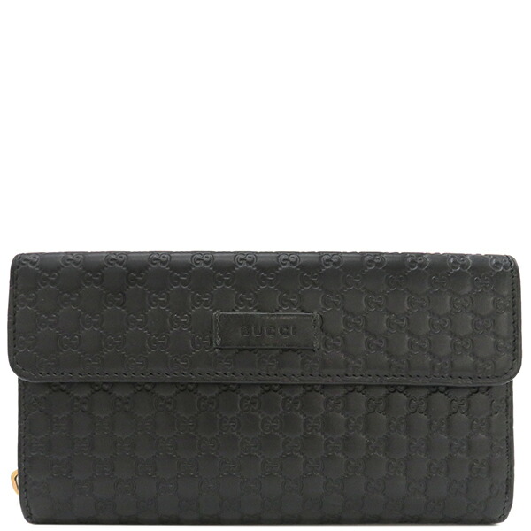 グッチ GUCCI マイクログッチシマ ミストラル ラウンドファスナー 長財布 GUCCI(グッチ) / 長財布/レザー/BLK/ミストラル/マイクロ