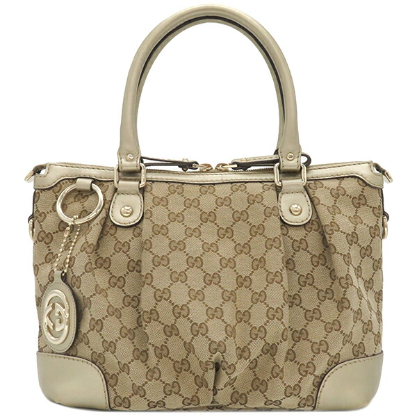 GUCCI グッチ ハンドバッグ スーキー GGキャンバス×レザー ベージュ 楽天市場】【バッグ】GUCCI グッチ スーキー GGキャンバス