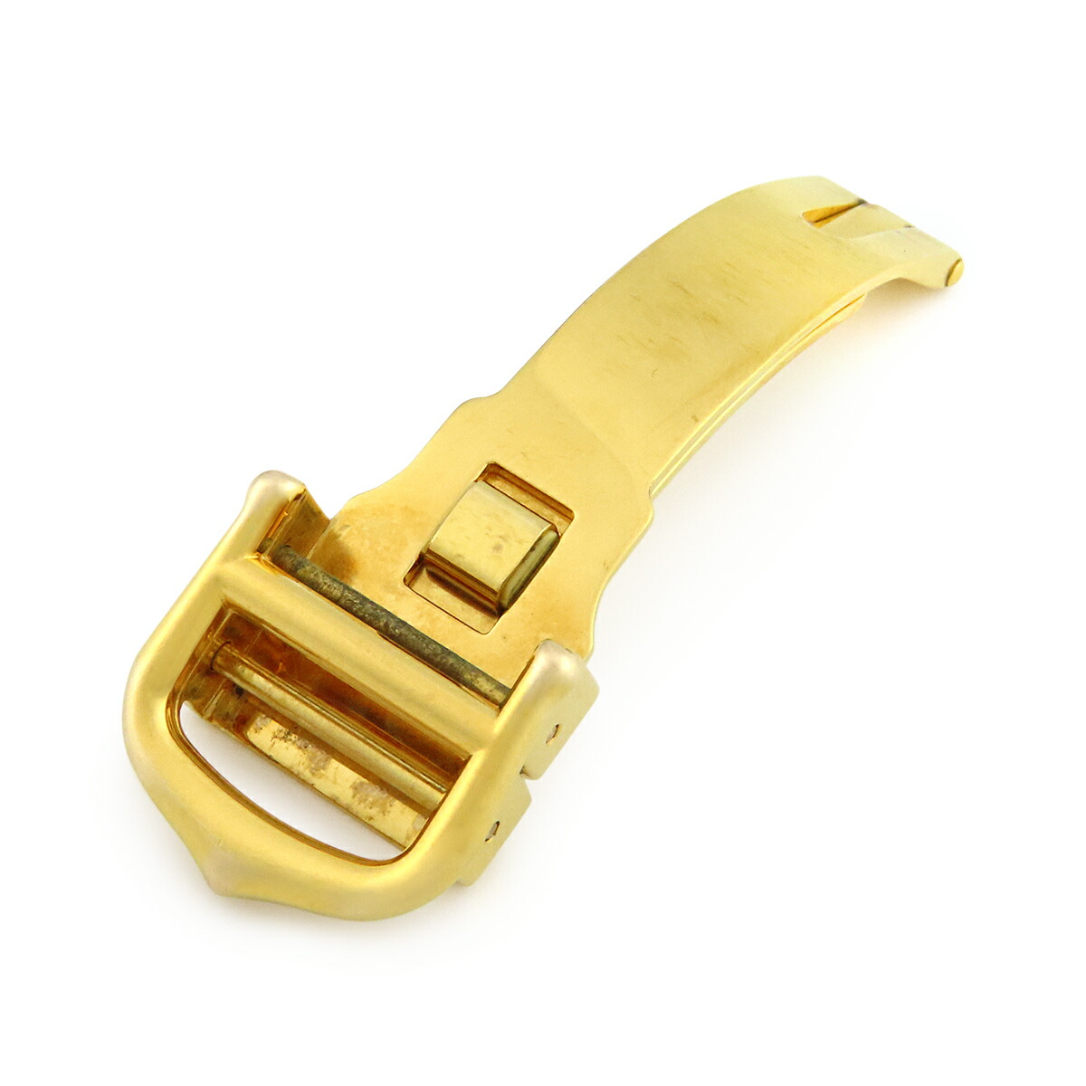 カルティエ純正Dバックル16mm カルティエ/調整不可旧型Dバックル16mm/18KYG/1970s/Cartier