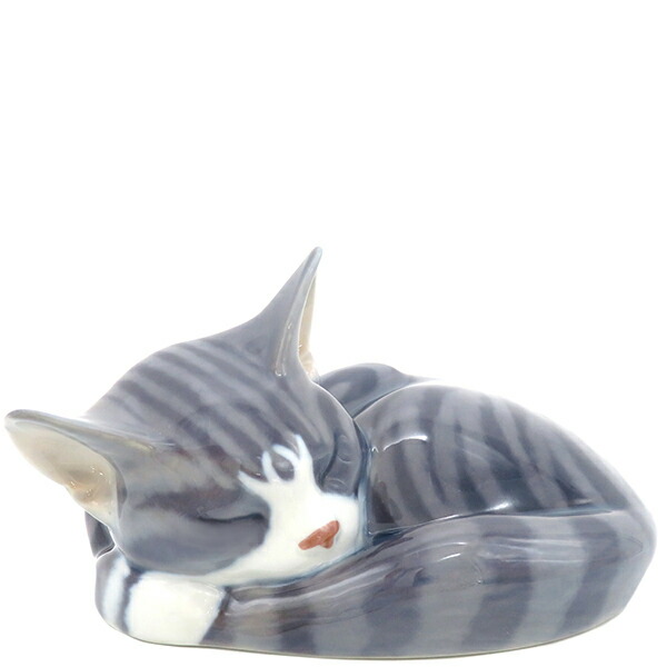 ロイヤルコペンハーゲン　ビンテージ猫の置物　2点　高さ14cm ロイヤルコペンハーゲン ビンテージ猫の置物 2点 高さ14cm