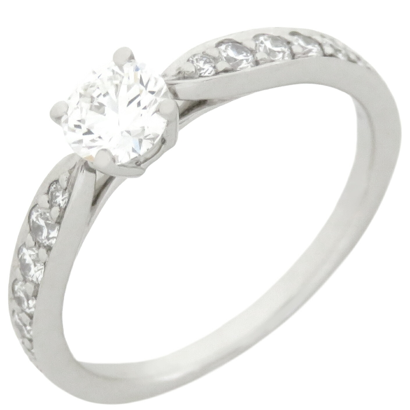ティファニー ソレスト ダイヤモンド バンドリング 19P K18YG 5.5号 TIFFANY&Co. ティファニー ソレスト ダイヤモンド バンド リング
