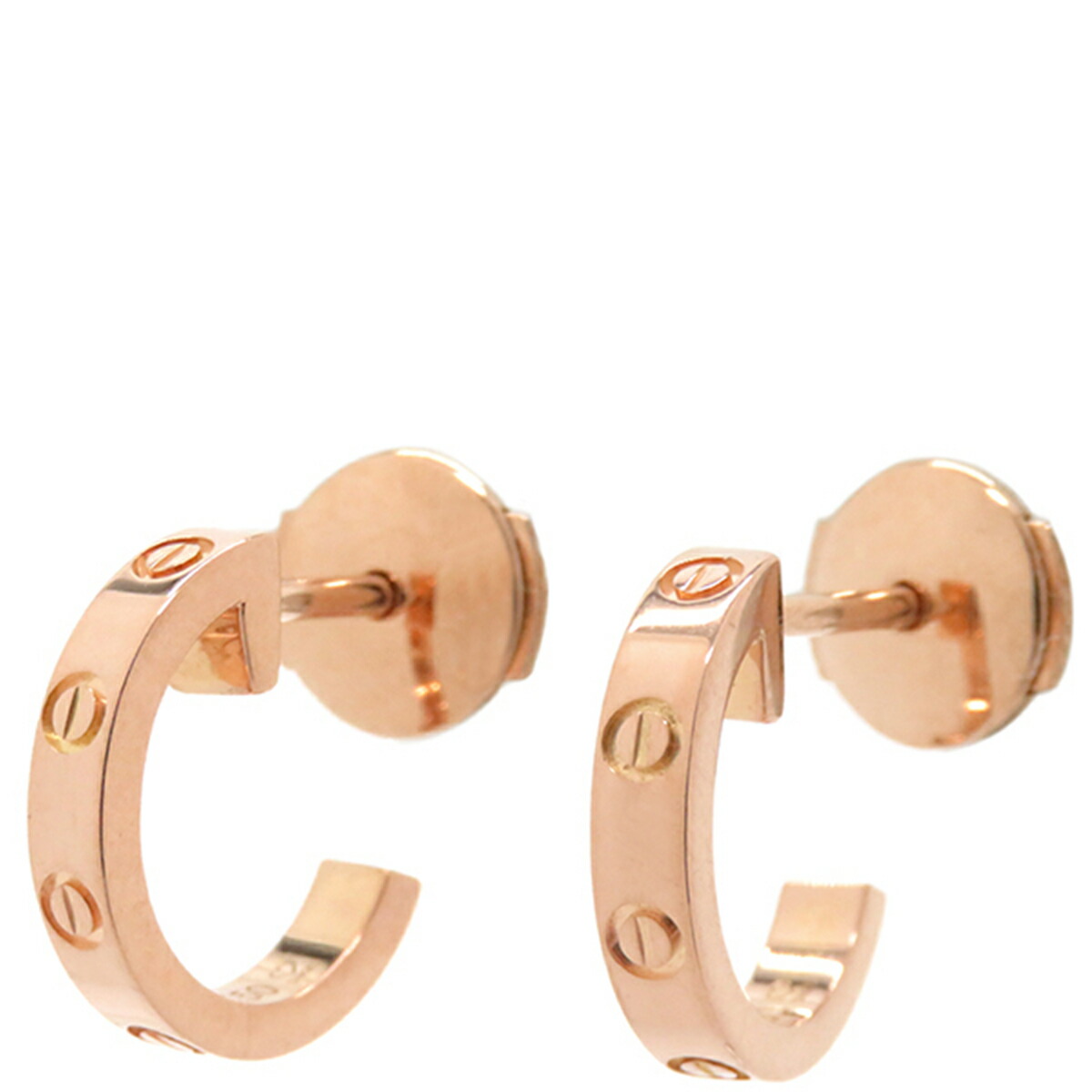 Cartier シングル LOVEピアス(片耳用) 保証書付き イエローゴールド Cartier - カルティエ ピアス ラブ シングル フープ 片耳 K18PG