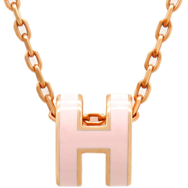 最終特別割引【美品】HERMESエルメスミニポップアッシュH ネックレスホワイト HERMES エルメス ネックレス ポップアッシュ ミニ Pop H MINI