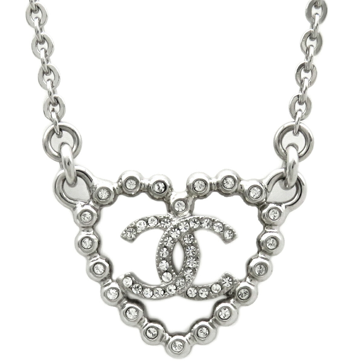 シャネル⭐ネックレス⭐ココマーク⭐ハート⭐CHANEL⭐水色⭐ラインストーン 2025年最新】Yahoo!オークション -シャネル chanel ココマーク