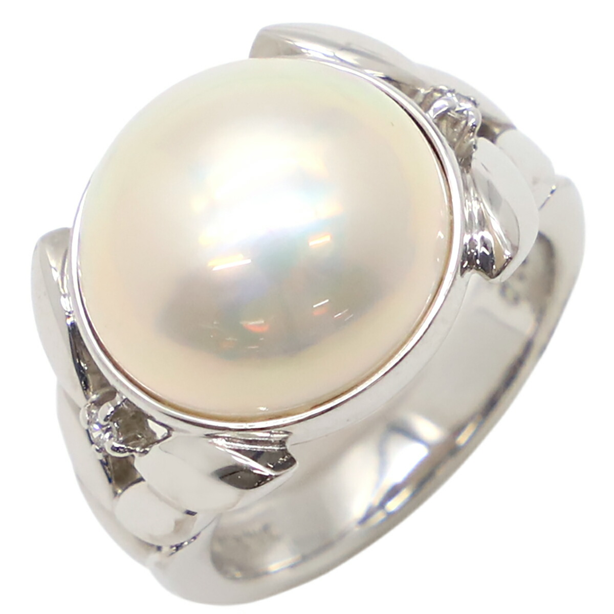 マベパール　pt900 ダイヤモンド 楽天市場】【TASAKI】タサキ 田崎真珠 マベパール マベ真珠 約