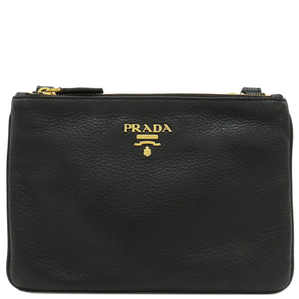 楽天市場】【美品】プラダ 【PRADA】メタルロゴ ショルダー