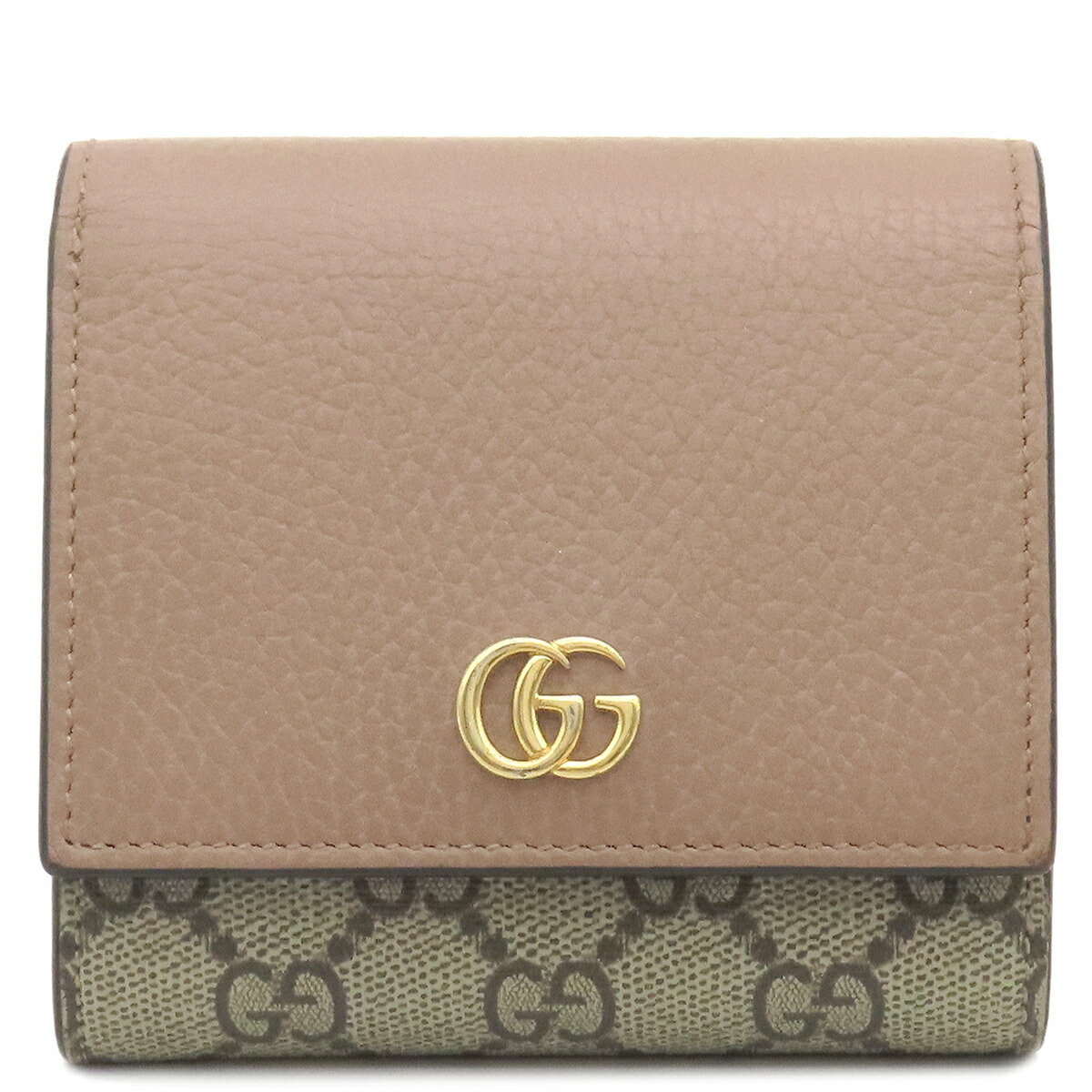 けんGUCCI 二つ折り財布 ベージュ/ターコイズ GUCCI 二つ折り財布 ベージュ/ターコイズ