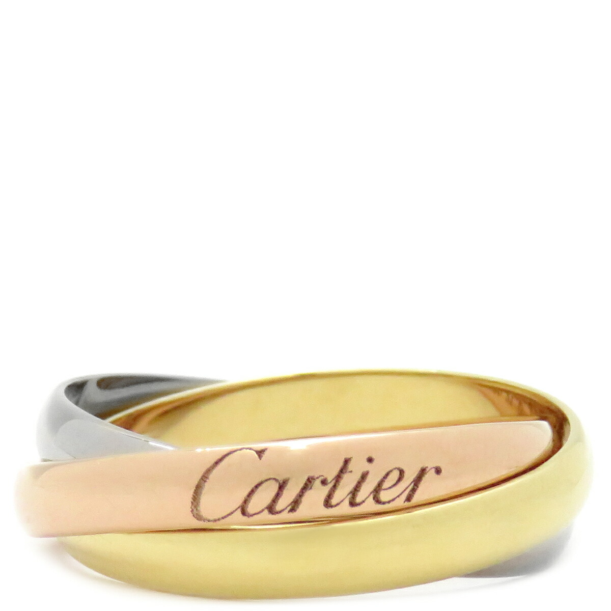 希少【付属品完備】カルティエ トリニティリング ピンキーリング #45 SM Cartier - カルティエ Cartier ピンキーリング トリニティ SM