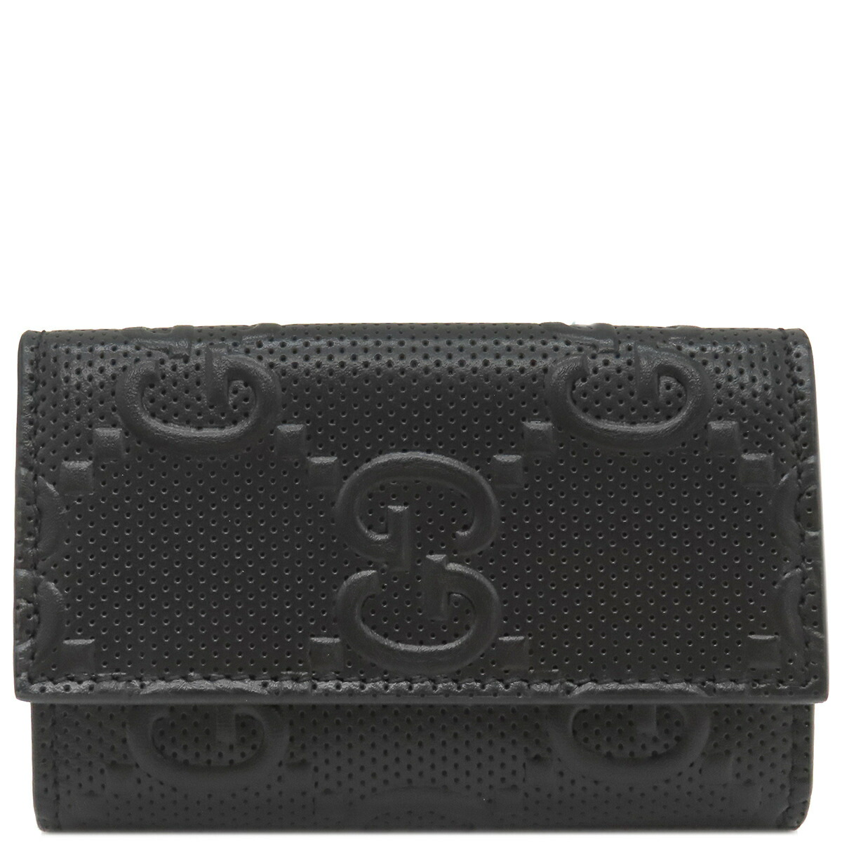 GUCCI レザーキーケース ブラック/ベージュ 箱付き GUCCI レザーキーケース ブラック/ベージュ 箱付き