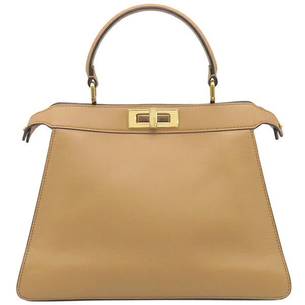 最終値下げ　新品　フェンディ ピーカブーミディアム　ベージュ FENDI フェンディ ピーカブー カット ミディアム ブランドオフ