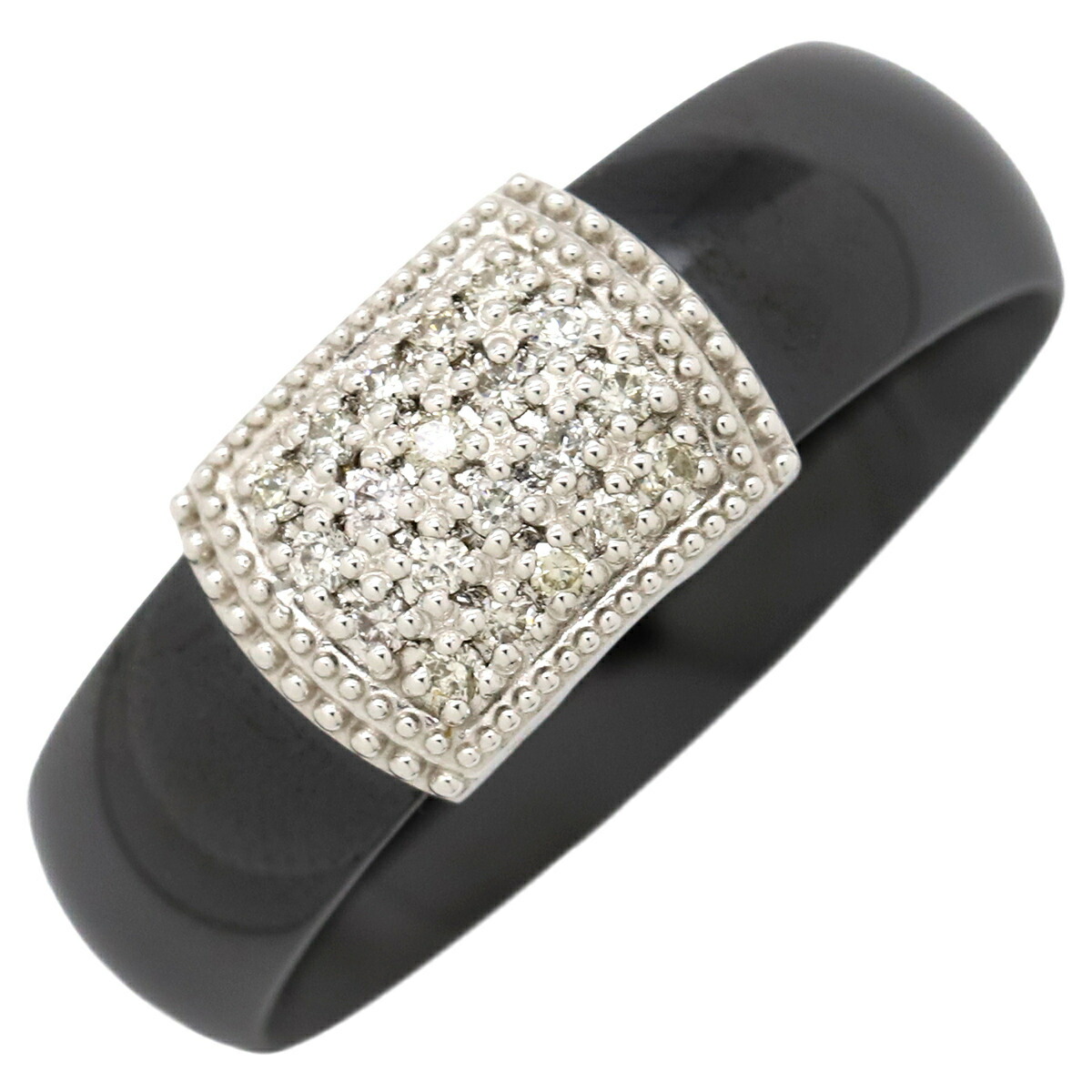 k18 WG ダイヤモンド　リング　指輪　Diamond ダイヤ　#20 楽天市場】K18 WG ダイヤモンド 0.20ct 付 セラミック リング