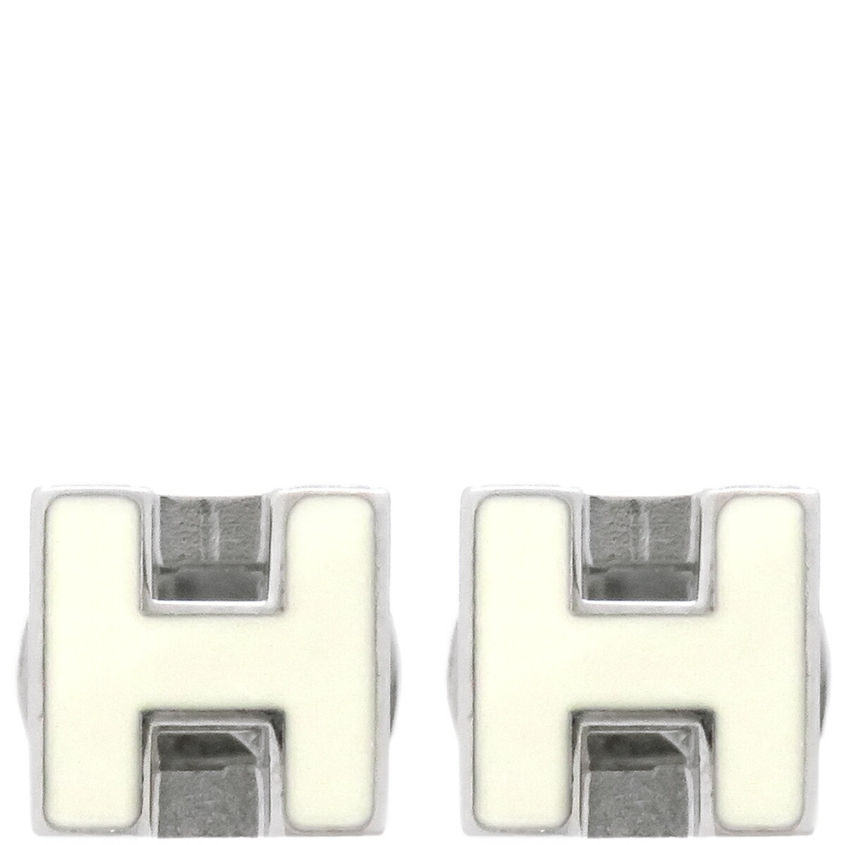 楽天市場】美品 エルメス HERMES ピアス カージュ ド アッシュ H
