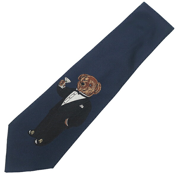 美品　ラルフローレン　ネクタイ　茶色　ポロベア　タキシード　熊 美品 ラルフローレン ネクタイ 茶色 ポロベア タキシード 熊