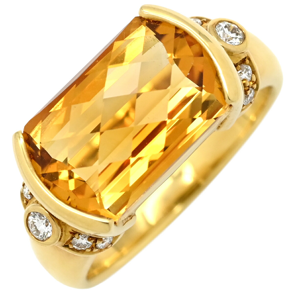 楽天市場】タサキ ダイヤモンド 八角形 リング・指輪 K18