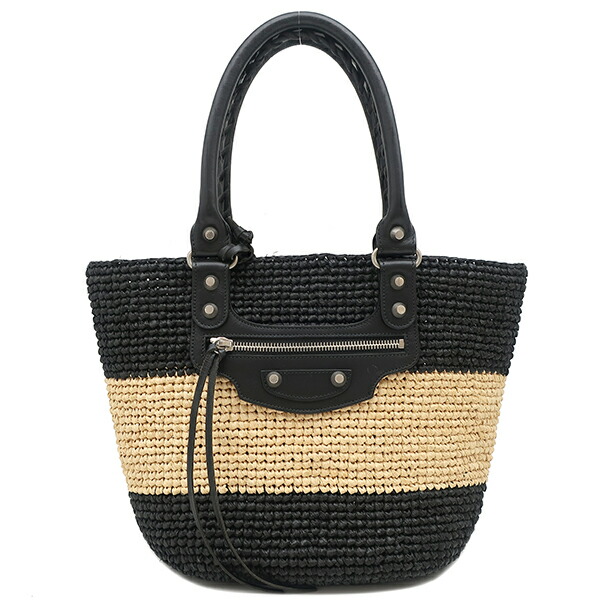 楽天市場】【バッグ】BALENCIAGA バレンシアガ ストローバッグ かご