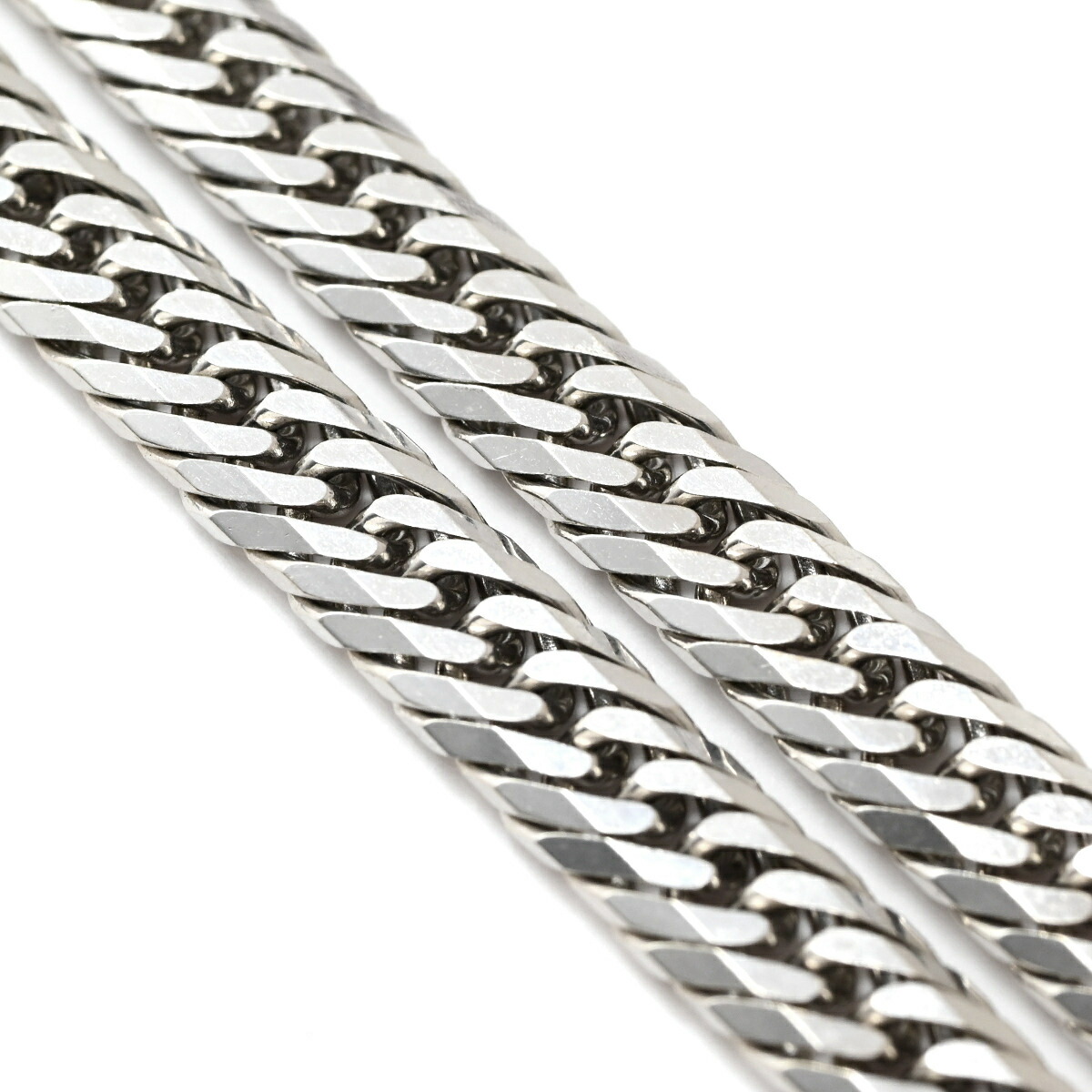 喜平 KIHEI ネックレス K18WG 18金 40.1cm 30.7g 8面 トリプル K18WG ホワイトゴールド 造幣局検定マーク ※ショッピングローン対応していません。 【中古】