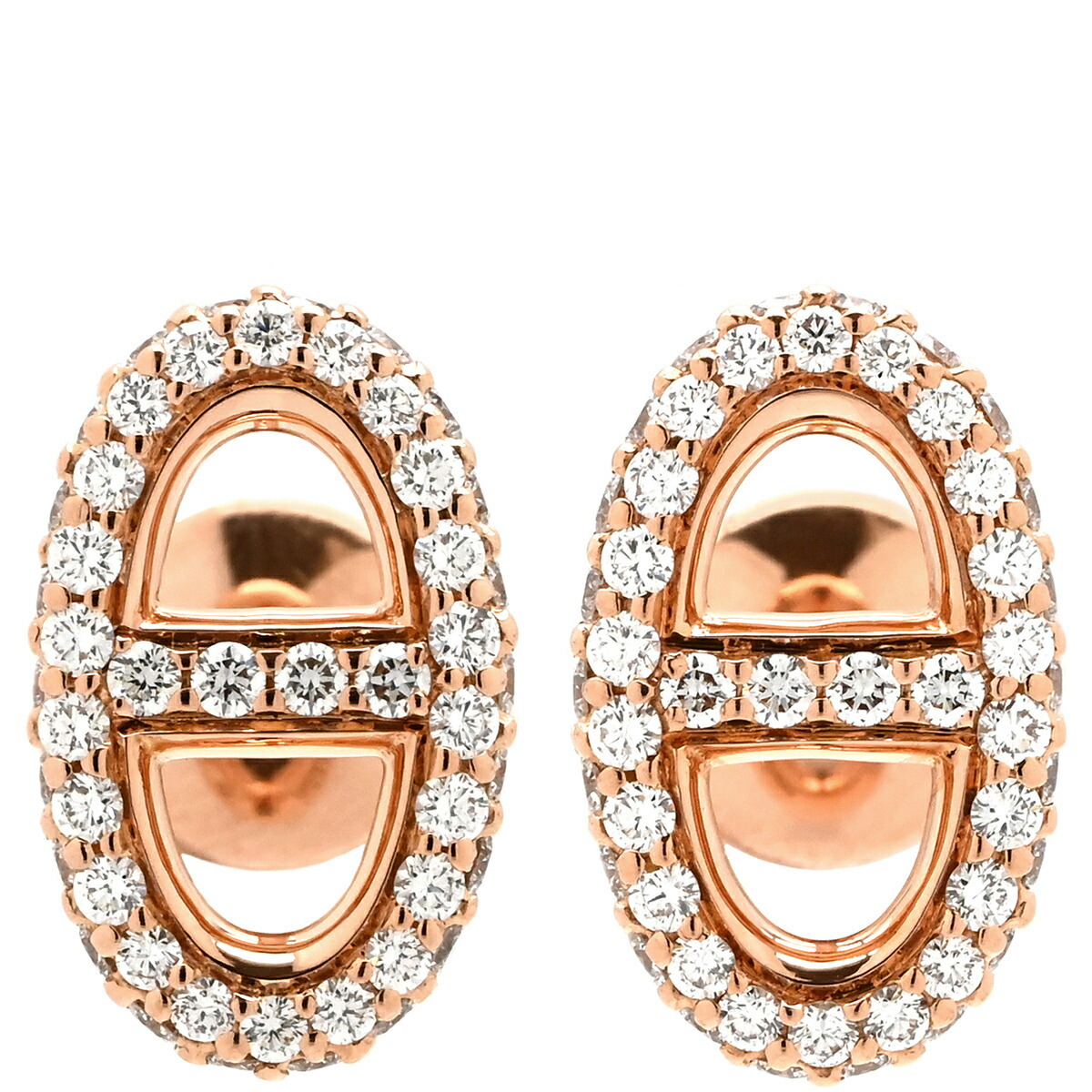 楽天市場】HERMES エルメス シェーヌダンクル ピアス