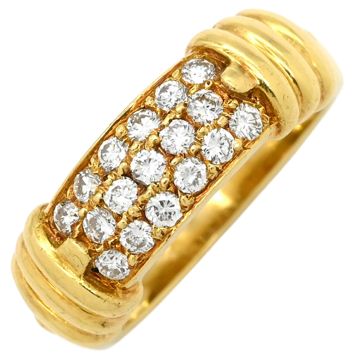 Van Cleef & Arpels K18YG ゴールド 18金 ダイヤ ヴァンクリーフ＆アーペル Van Cleef & Arpels リング 指輪 12.5号 18