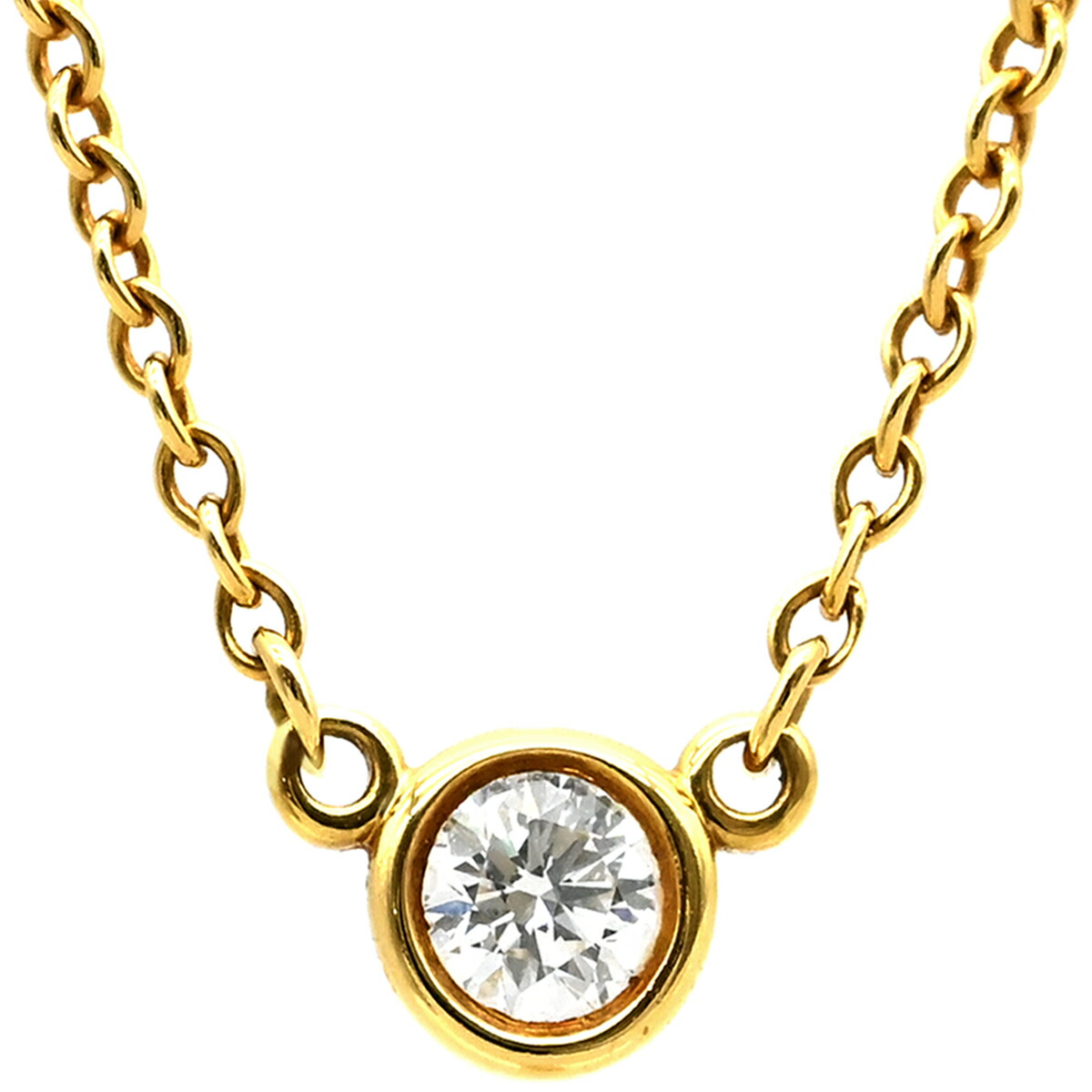 楽天市場】ティファニー□バイザヤード ネックレス K18YG 0.5ct 3EX IF