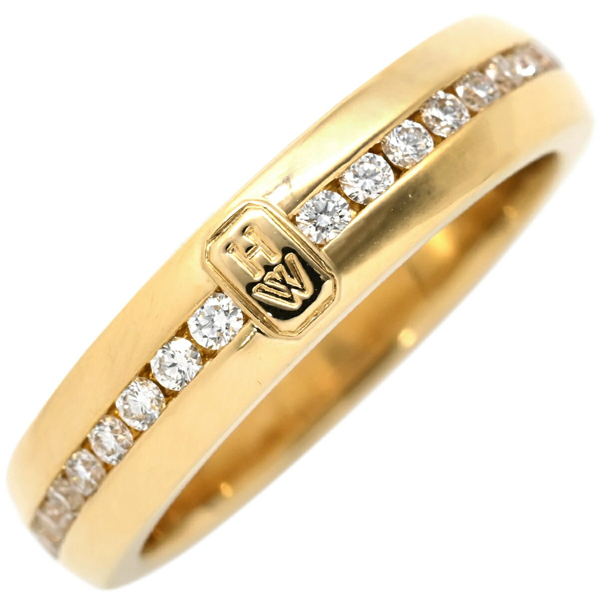 楽天市場】ハリーウィンストン HARRY WINSTON HWロゴ バンド リング