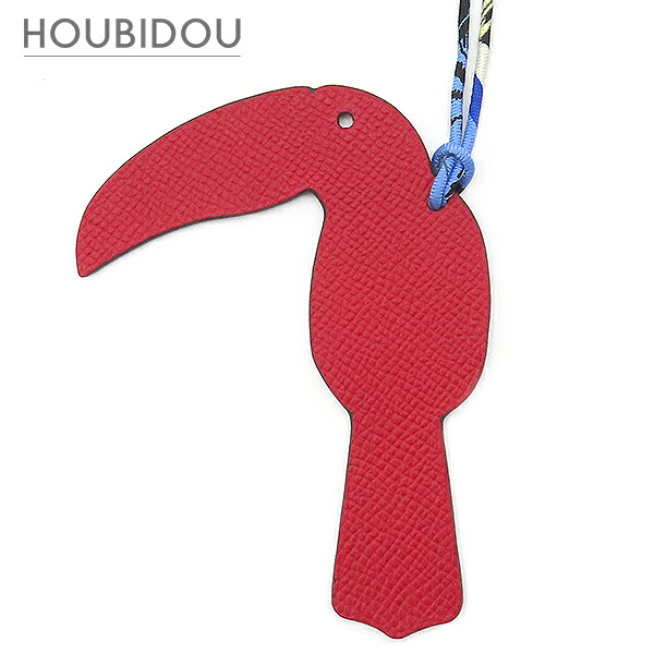 ＼ポイント2倍／ エルメス HERMES バッグチャーム プティアッシュ オオハシ ヴォーエプソン トリヨンクレマンス レッド×ピンク 赤 ピンク チャーム petit H 【中古】