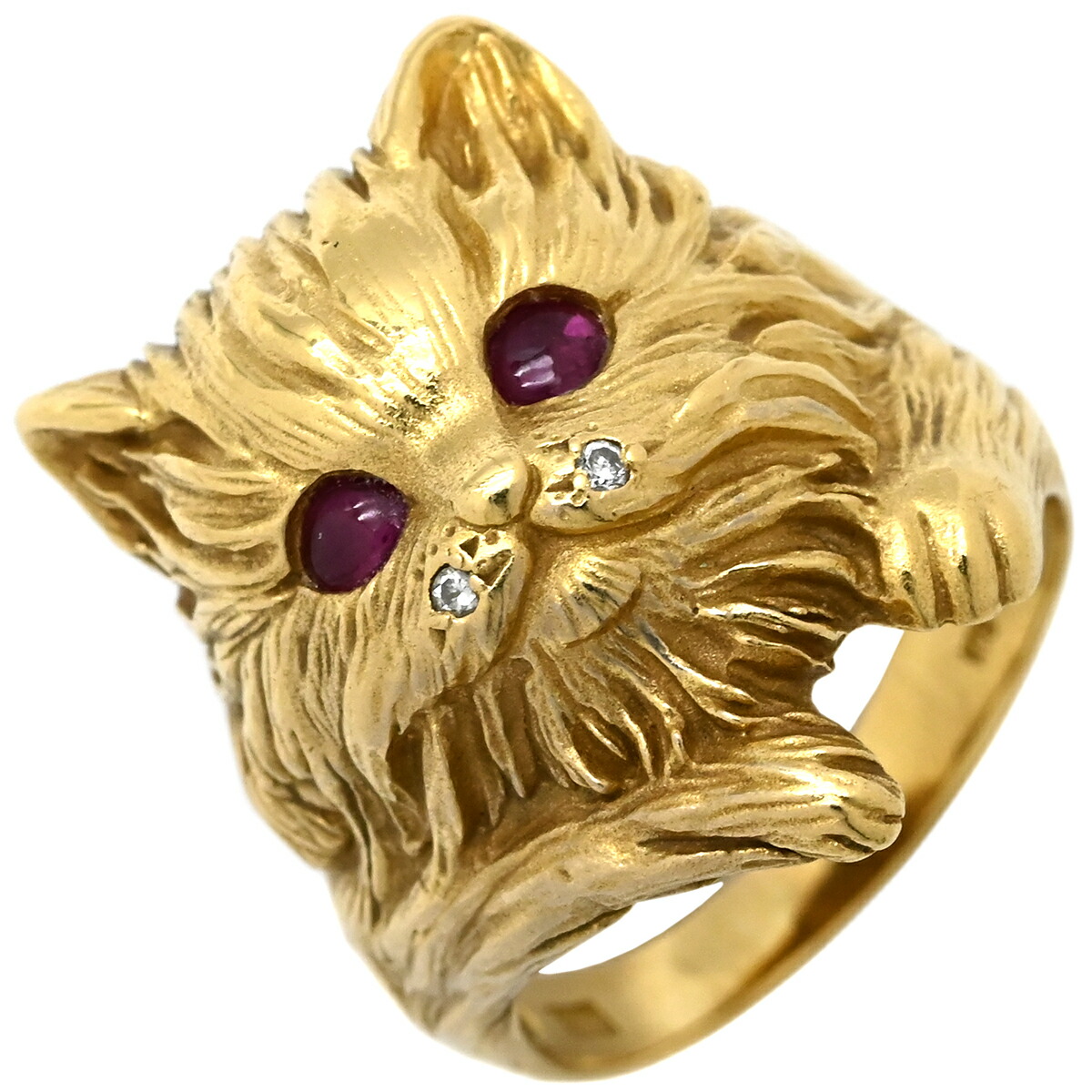 楽天市場】☆1/19 クリソベリルキャッツアイ リング ダイヤモンド K18