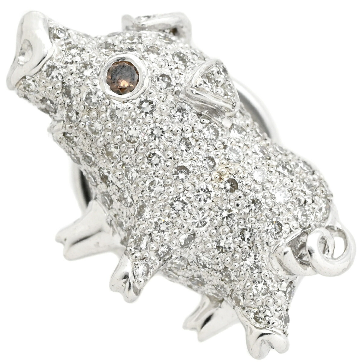 楽天市場】MIKIMOTO ミキモト ピンブローチ アニマルモチーフ ゾウ 象