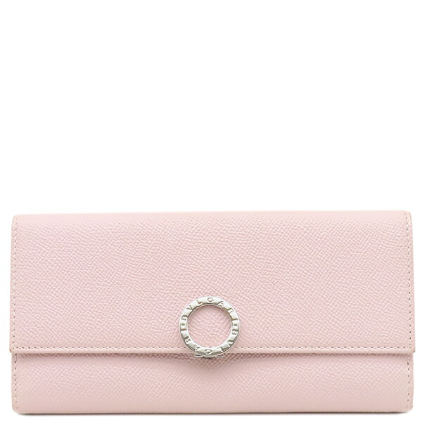 ブルガリ BVLGARI 長財布 ブルガリ ブルガリ レザー ピンク シルバー金具 二つ折り 30417 【箱】【中古】