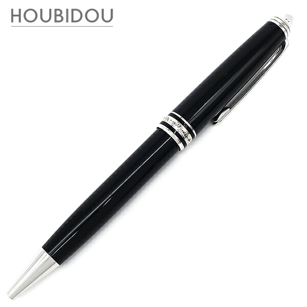 モンブラン Montblanc ボールペン マイスターシュテュック PIX 1Pダイヤ メタル プレシャスレジン ダイヤモンド ブラック×シルバー 黒インク 筆記確認済み 【中古】