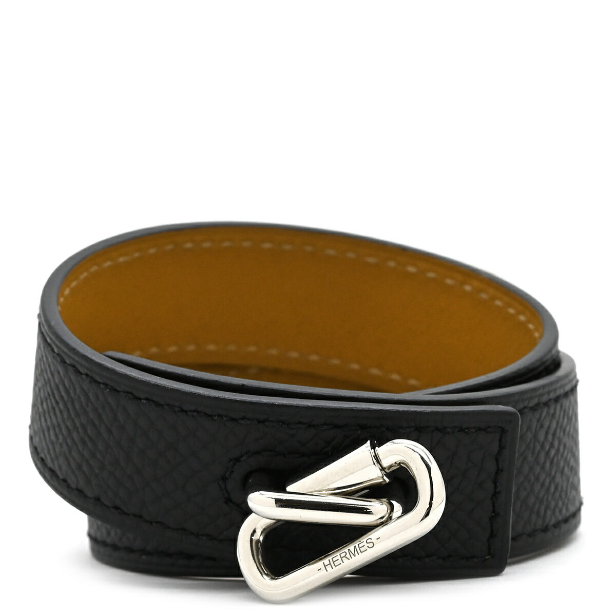 楽天市場】HERMES エルメス トゥアレグ ブレスレット バングル レザー