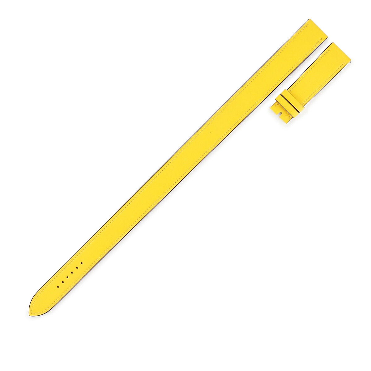 エルメス HERMES 腕時計パーツ 純正 レザー イエロー 新品未使用 レザー ベルト バンド ストラップ ブレスレット 19ｍｍ 黄 イエロー ドゥブルトゥール 替え 予備 【中古】