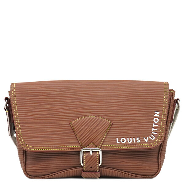 ＼ポイント2倍 &最大5万円割引クーポン4/4 20時から／ ルイヴィトン LOUIS VUITTON ショルダーバッグ モンスリ メッセンジャー レザー エピXLレザー ブラウン シルバー金具 茶 斜め掛け M23097 RFID【中古】