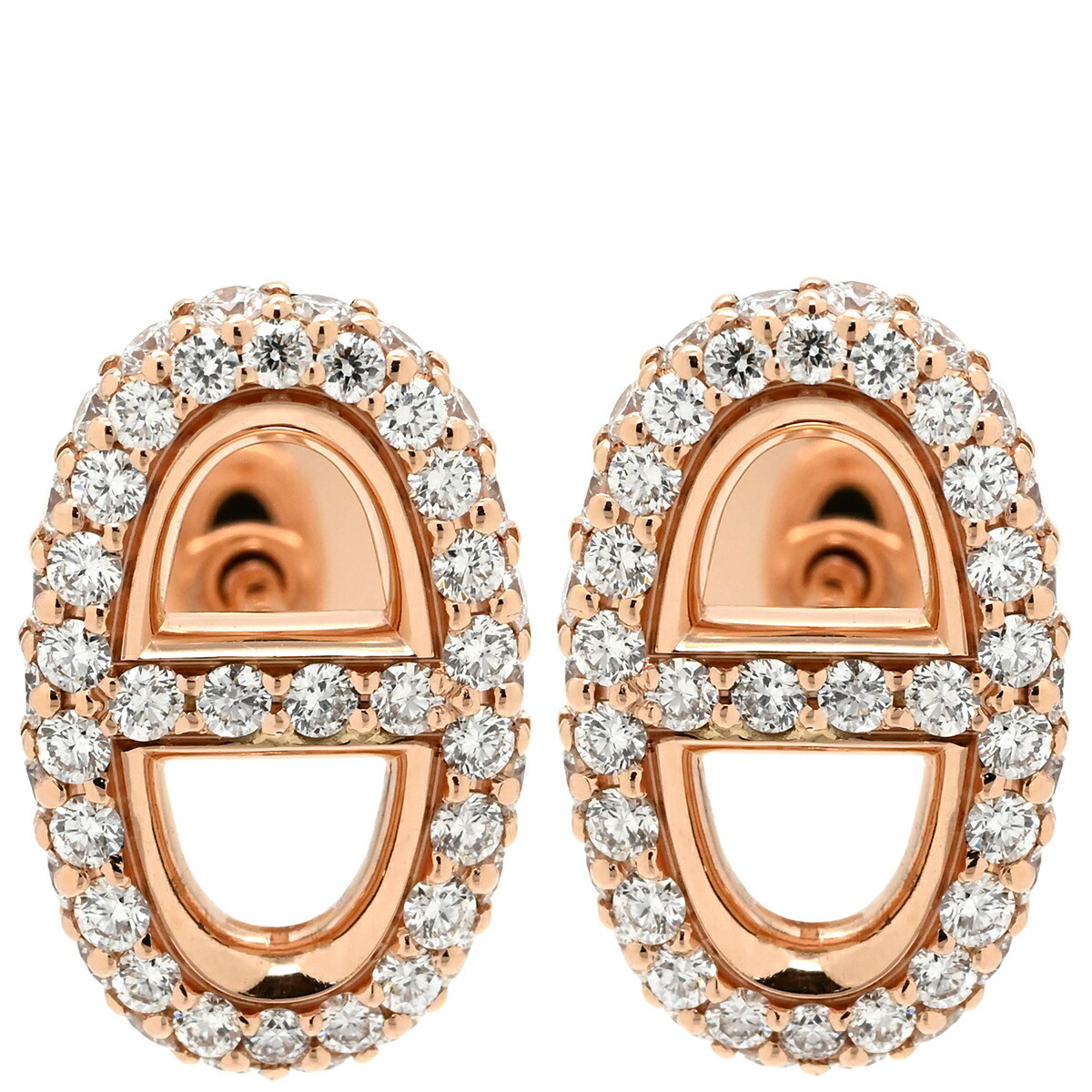 エルメス クール・ドゥ・H 左ダイヤ PG ピアス(片耳用) 楽天市場】エルメス ヴェルティージュクール ダイヤモンド ピアス K18