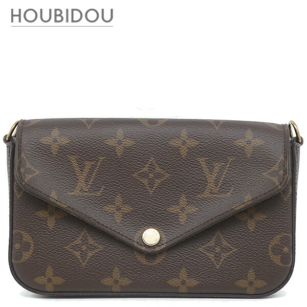 \ポイント2倍/ ルイヴィトン Louis Vuitton ショルダーバッグ ミルティ ポシェット フェリシー モノグラムキャンバス モノグラム ゴールド金具 緑 カーキ M80091 RFID 【保存袋】【中古】|HOUBIDOU 心斎橋店
