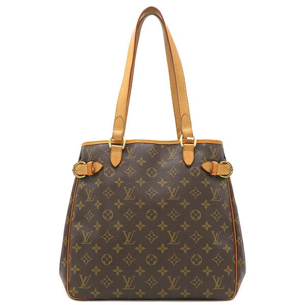 ルイヴィトン LOUIS VUITTON トートバッグ バティニョール ヴェルティカル モノグラムキャンバス モノグラム ゴールド金具 茶 トート M51153 SA4160 【保存袋】【中古】