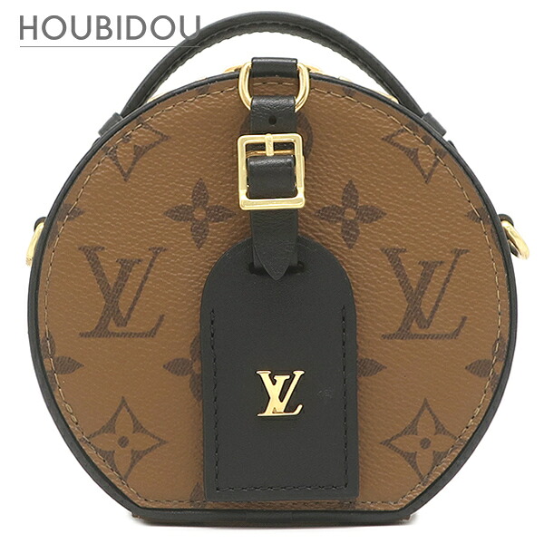 ＼ポイント10倍／ ルイヴィトン Louis Vuitton ショルダーバッグ ミニ ボワットシャポー レザー モノグラムリバースキャンバス モノグラムリバース ゴールド金具 M68276 RFID【中古】｜HOUBIDOU 心斎橋店