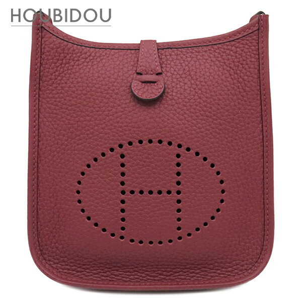 エルメス HERMES ショルダーバッグ エヴリンTPM アマゾン トリヨンクレマンス ルージュアッシュ シルバー金具 赤 W刻印(2024年製) 【箱】【中古】