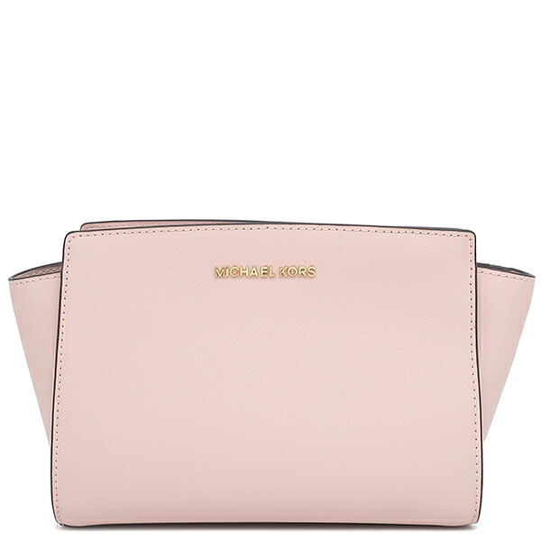 マイケルコース Michael Kors ショルダーバッグ ポシェット セルマ ミディアム メッセンジャー レザー ブロッサム ゴールド金具 35H8GLMM6L 【保存袋】【中古】