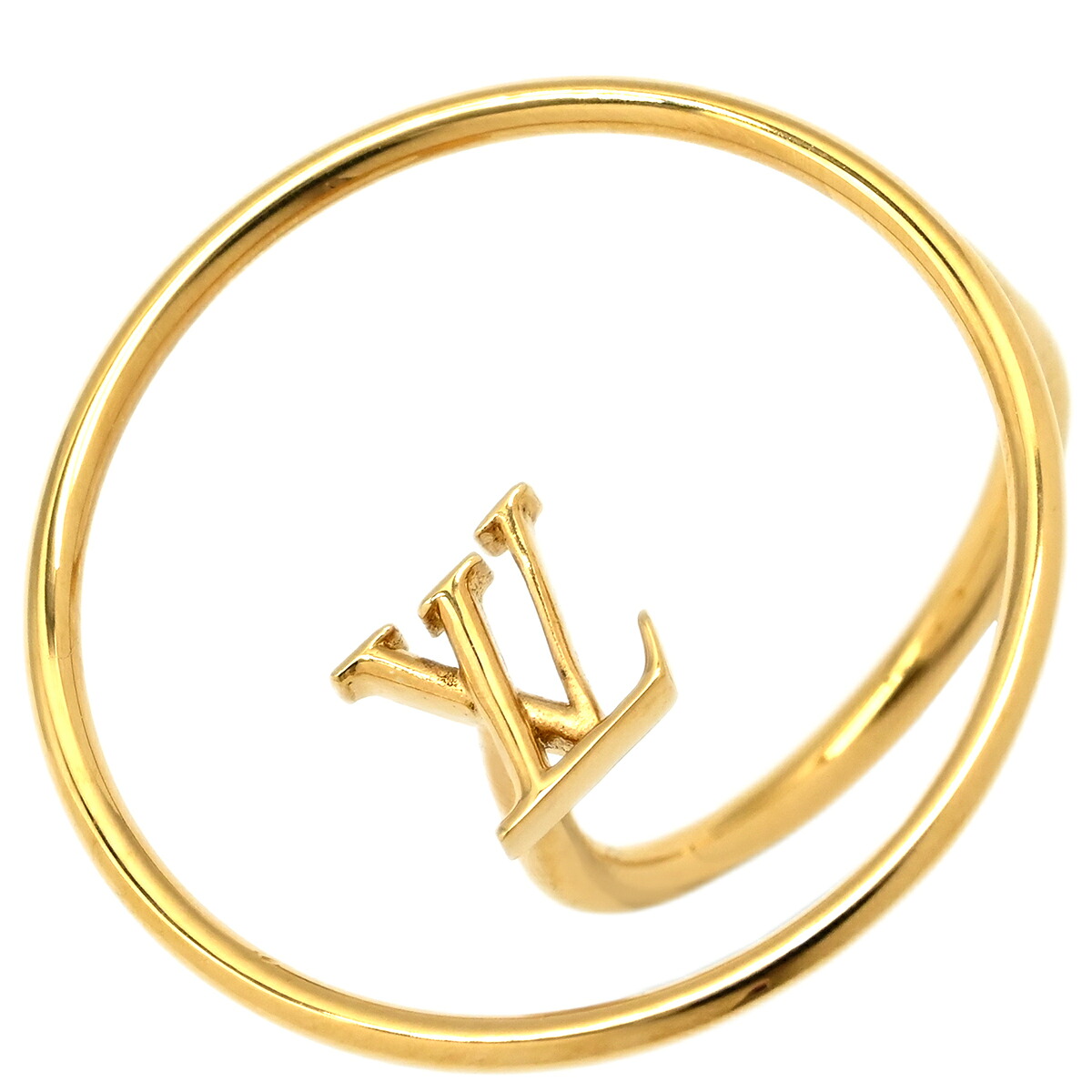 ルイヴィトン LOUIS VUITTON リング 指輪 バーグ LV エクリプス メタル ゴールド #S BAGUE LV ECLIPSE 11号 M00768 LE 1252 【箱】【中古】 22,052円